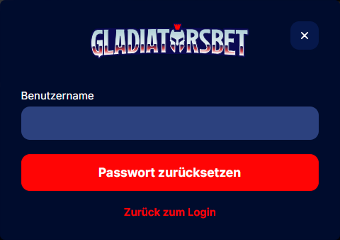 forgot-password Passwort zurücksetzen mit Benutzername