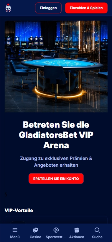 screen-3 GladiatorsBet VIP Arena Pokertisch
